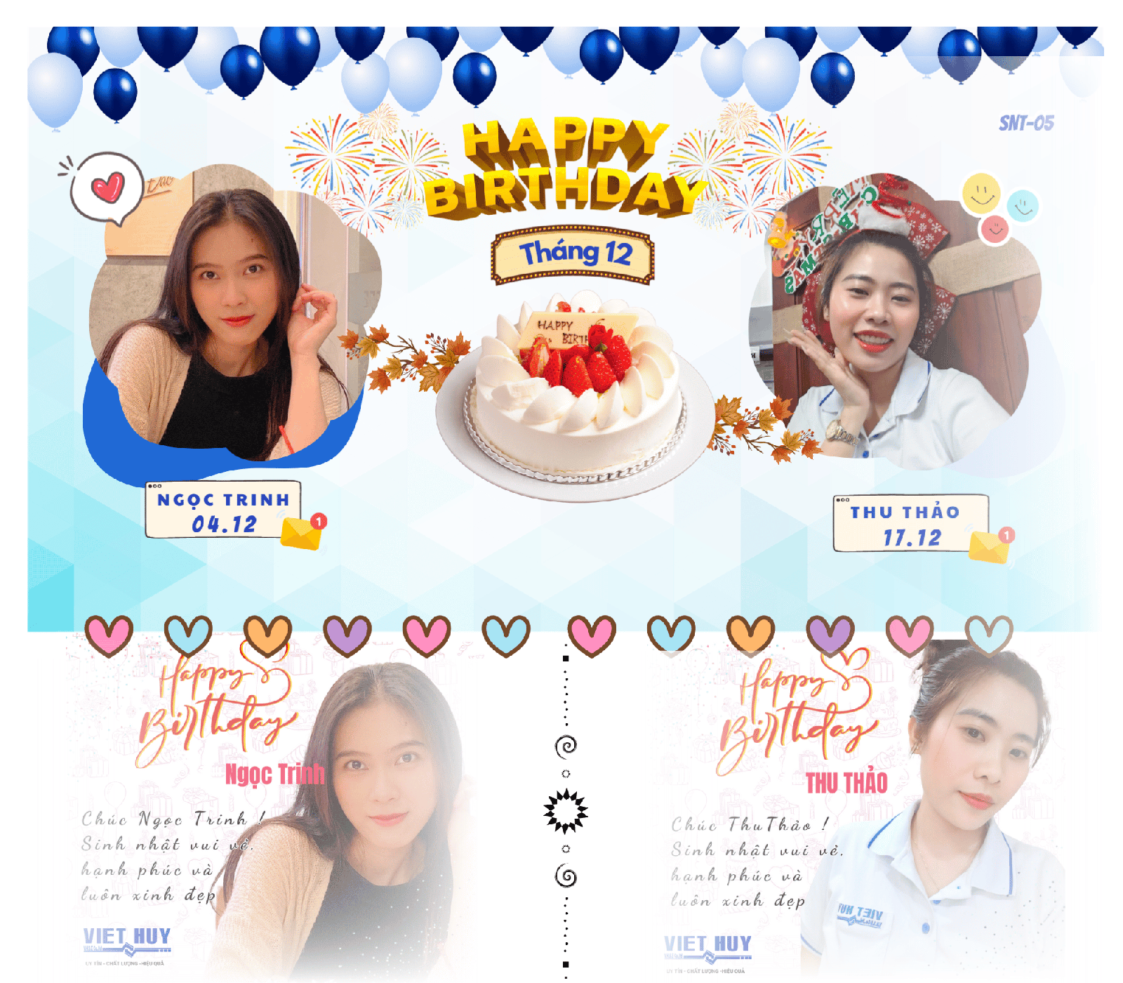 TEAMMATE BIRTHDAYS - DECEMBER 2023