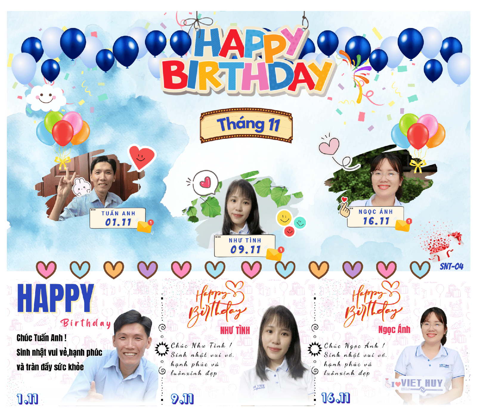 TEAMMATE BIRTHDAYS IN NOVEMBER 2023
