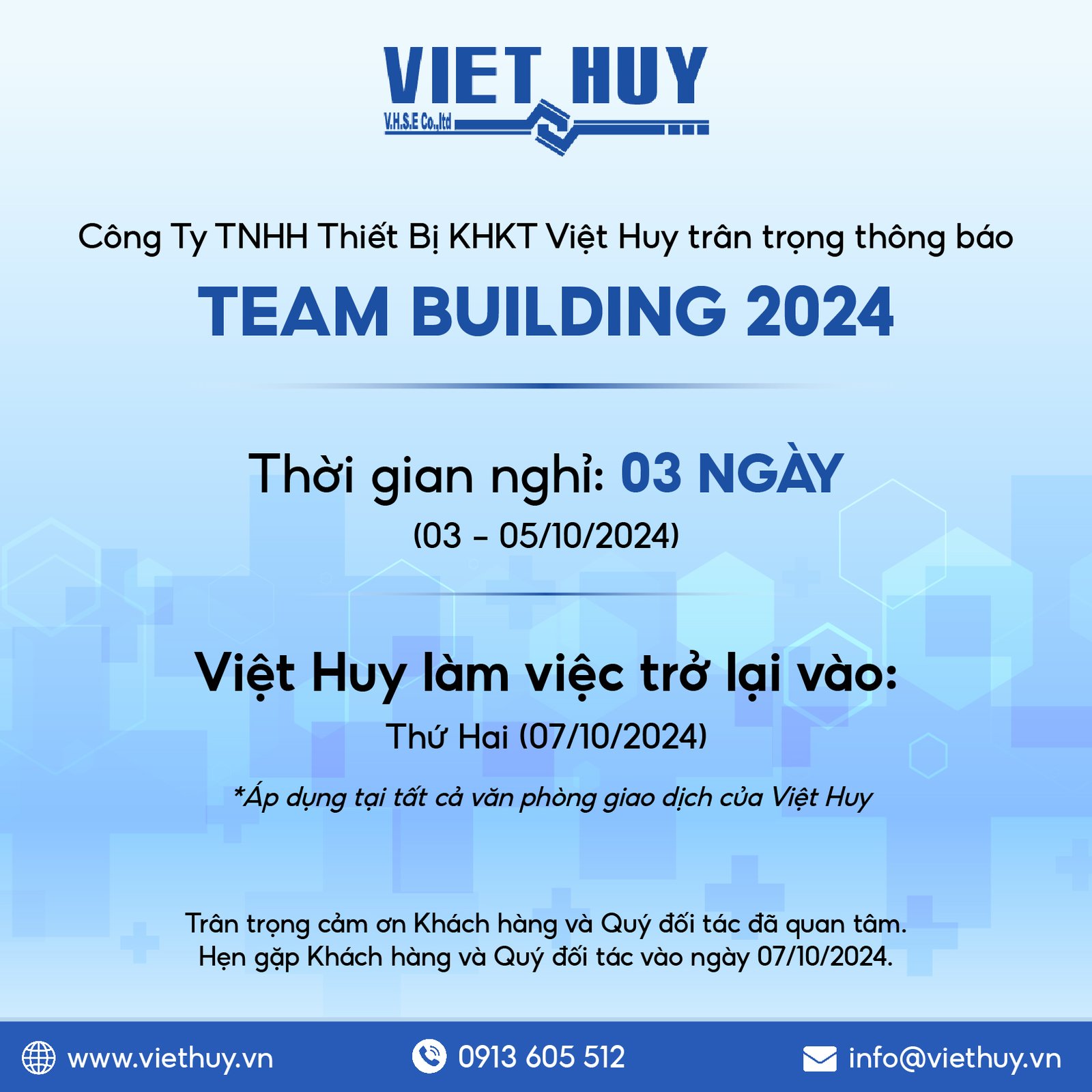 Announcement: Team Building 2024 Time-Off Schedule