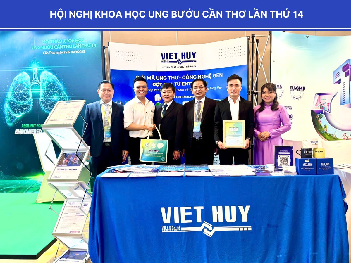 Việt Huy tại Hội nghị Ung bướu Cần Thơ (CACO 14): Khẳng định vai trò Sinh học Phân tử trong Y học Chính xác